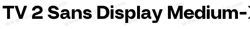 TV 2 Sans Display Medium字体转换